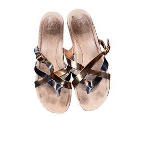 Ugg Metallic Pink and Blue Sandals Size 8